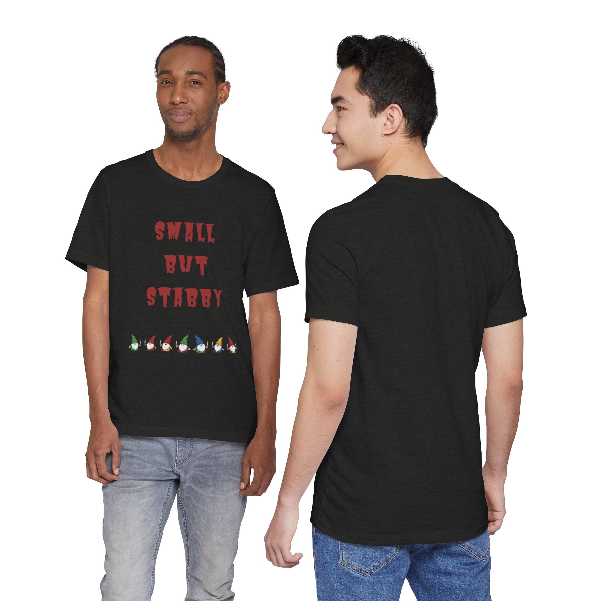 Small but Stabby Gnomes - Unisex Jersey Short Sleeve Tee