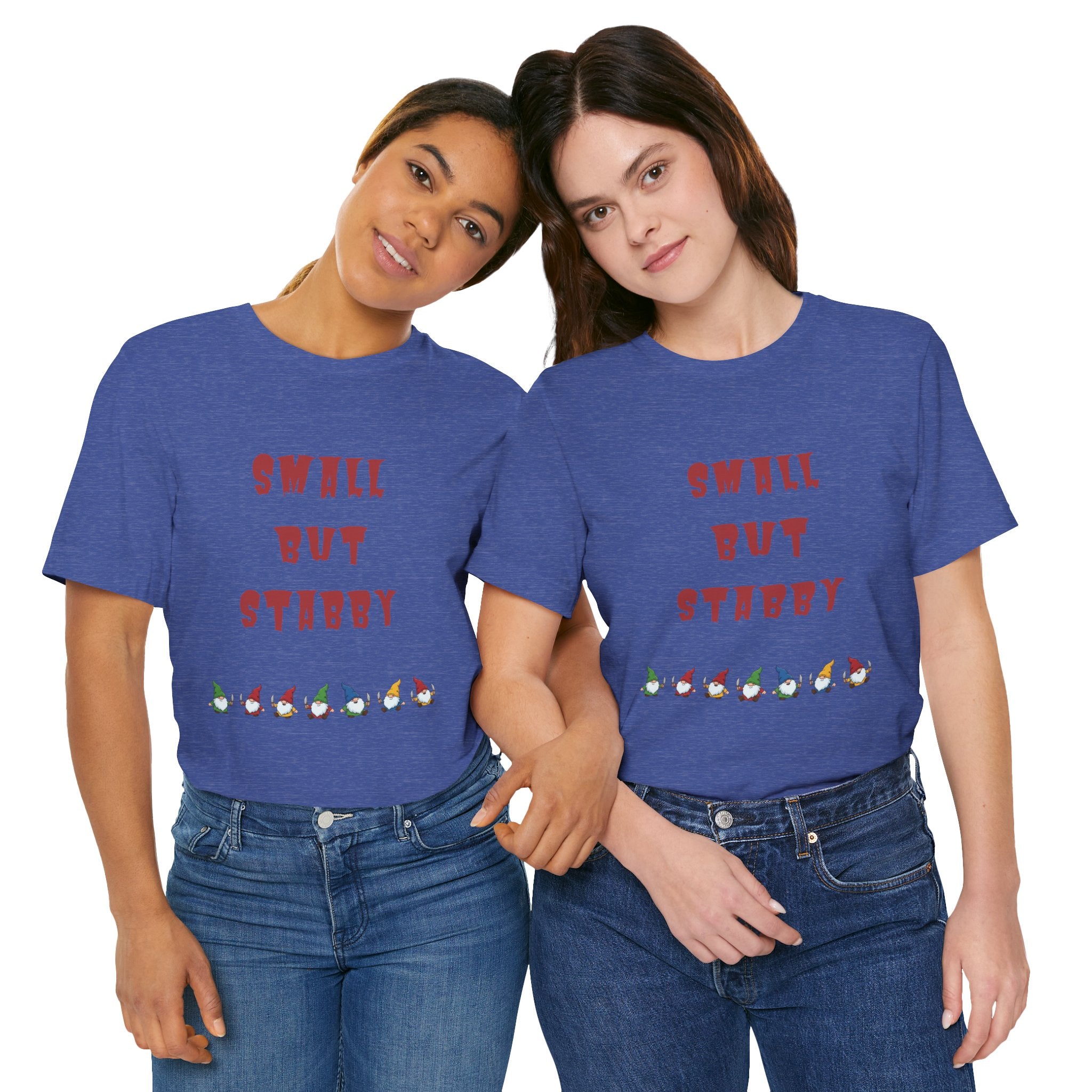 Small but Stabby Gnomes - Unisex Jersey Short Sleeve Tee