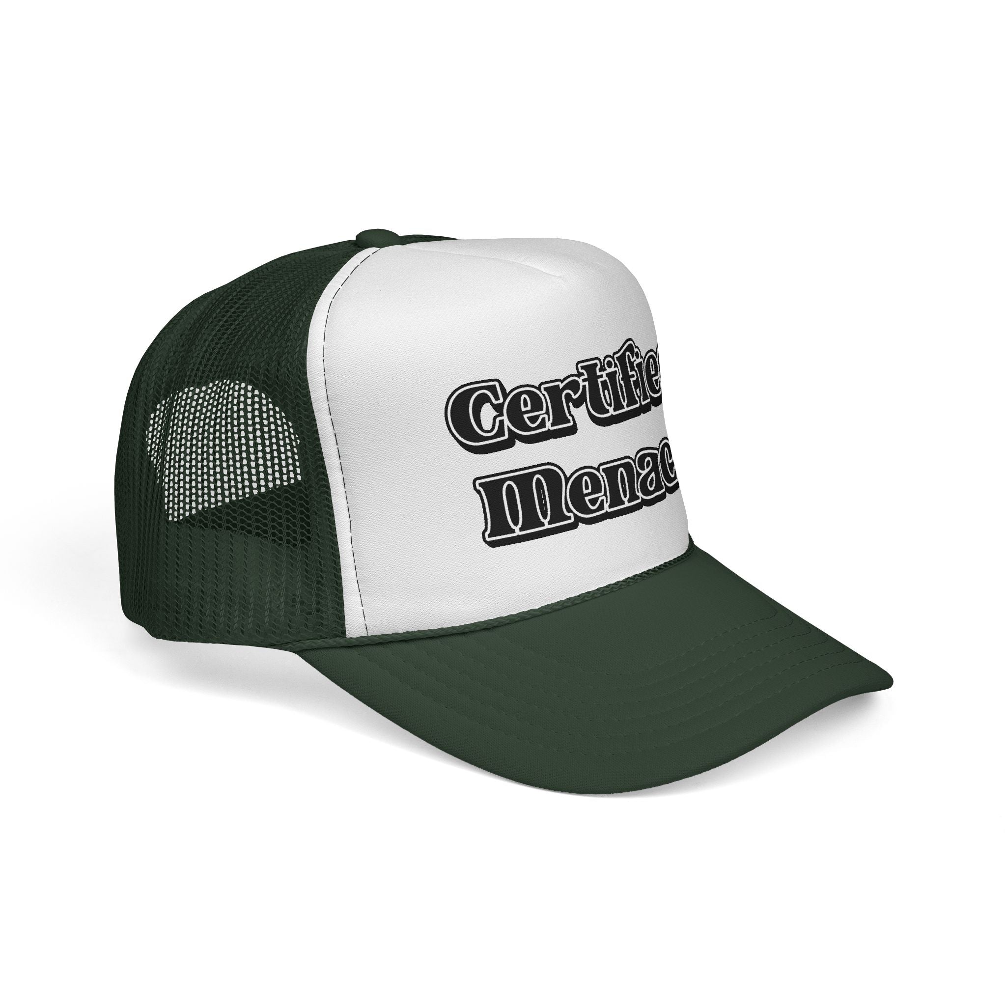 Certified Menace Trucker Cap - Black and White