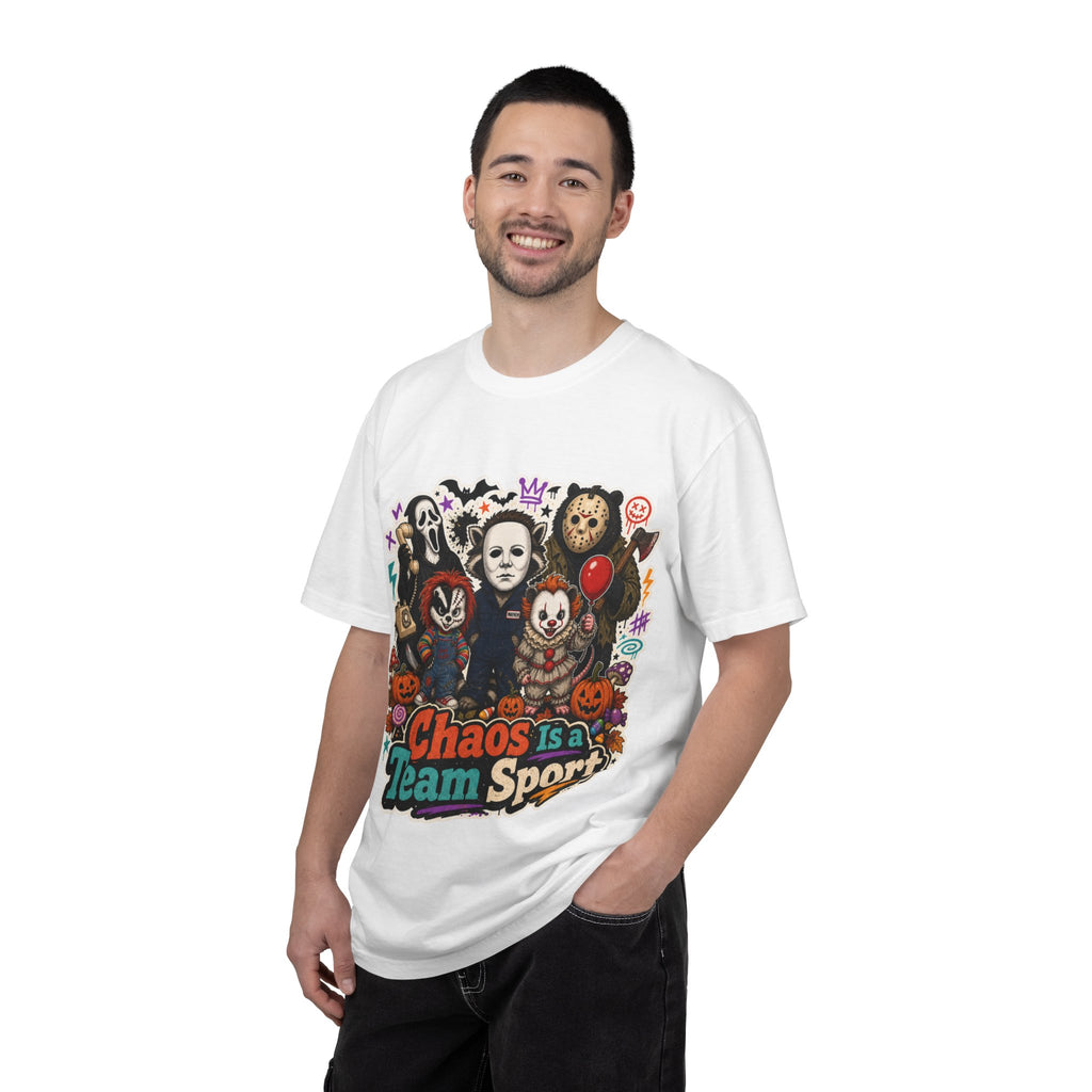 Horror Icons 'Chaos Is a Team Sport' Graphic T-Shirt