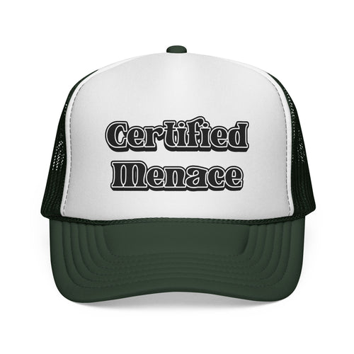 Certified Menace Trucker Cap - Black and White
