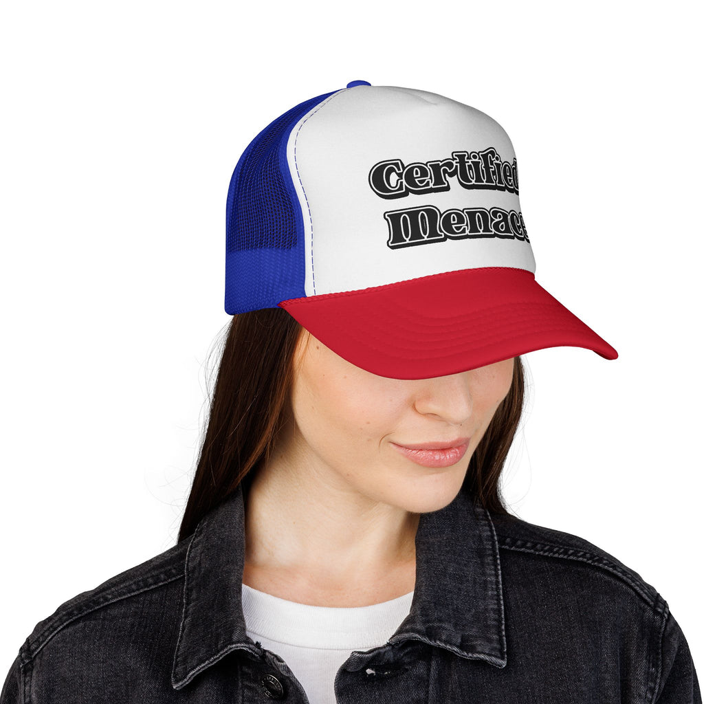 Certified Menace Trucker Cap - Black and White