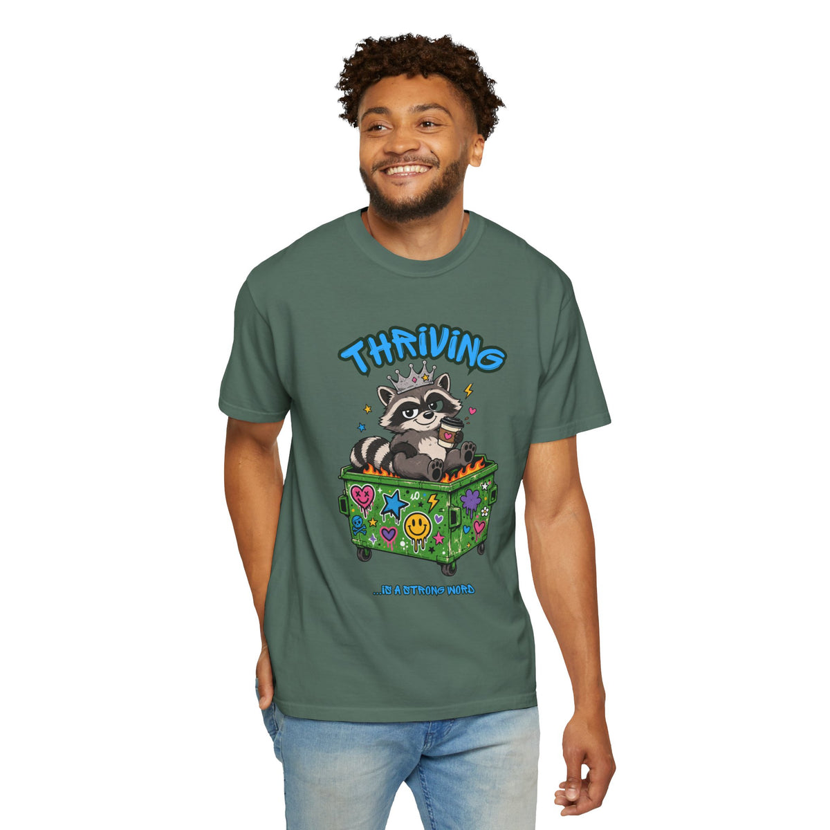 Thriving Raccoon Graphic Tee
