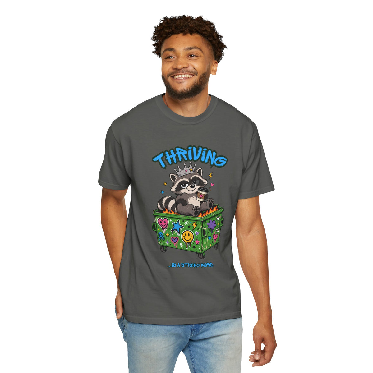 Thriving Raccoon Graphic Tee