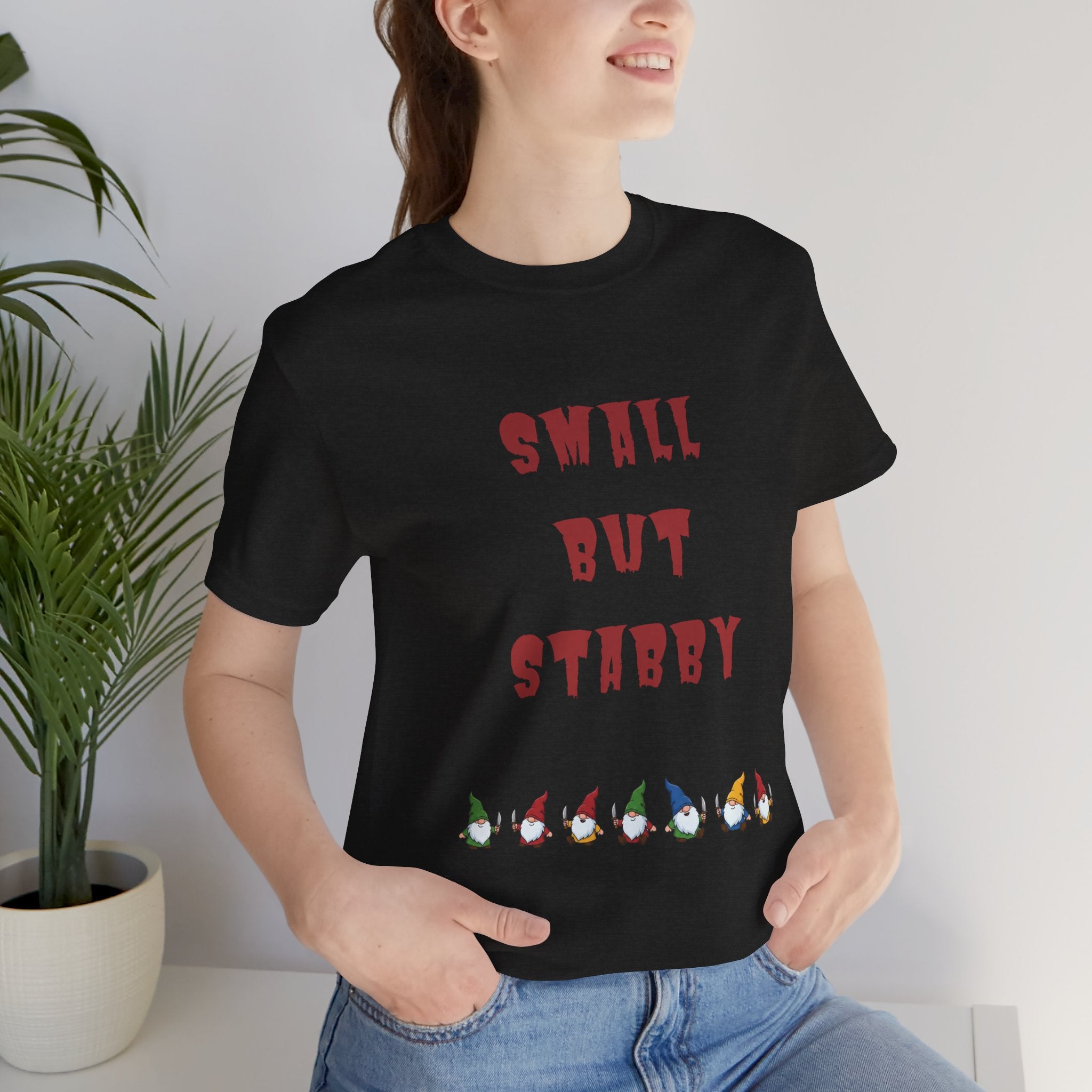 Small but Stabby Gnomes - Unisex Jersey Short Sleeve Tee