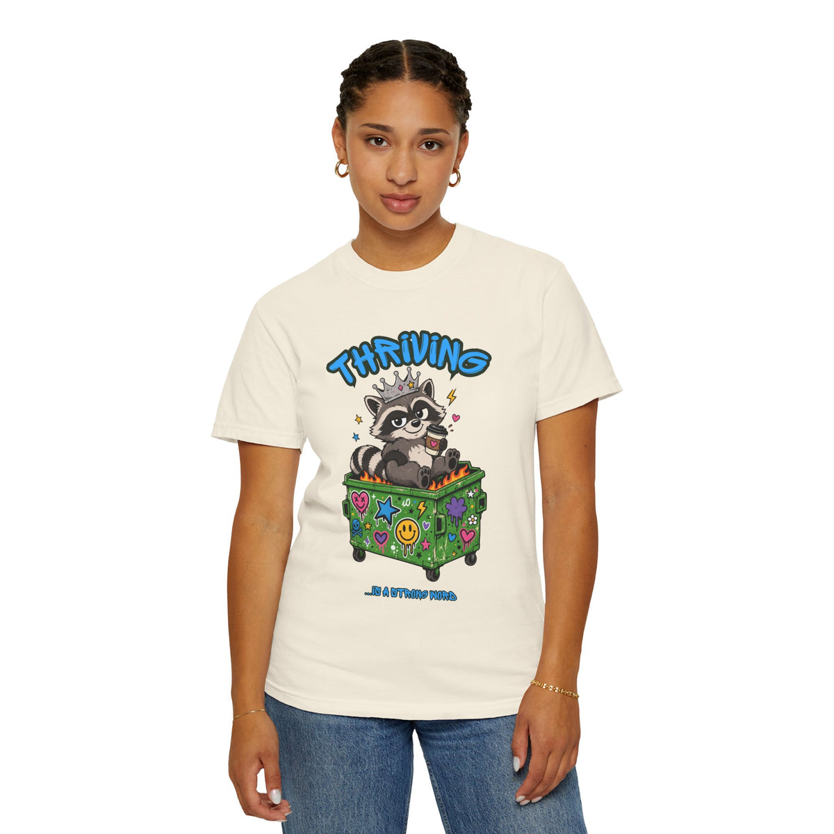 Thriving Raccoon Graphic Tee