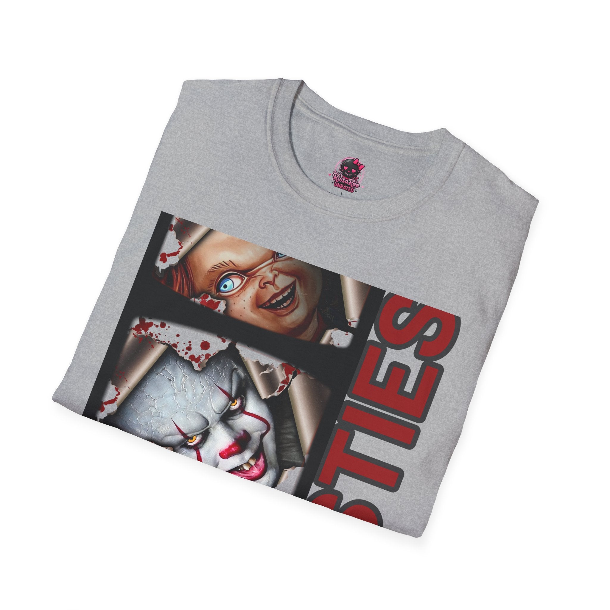Horror Besties T‑Shirt — Creepy Faces Graphic Tee