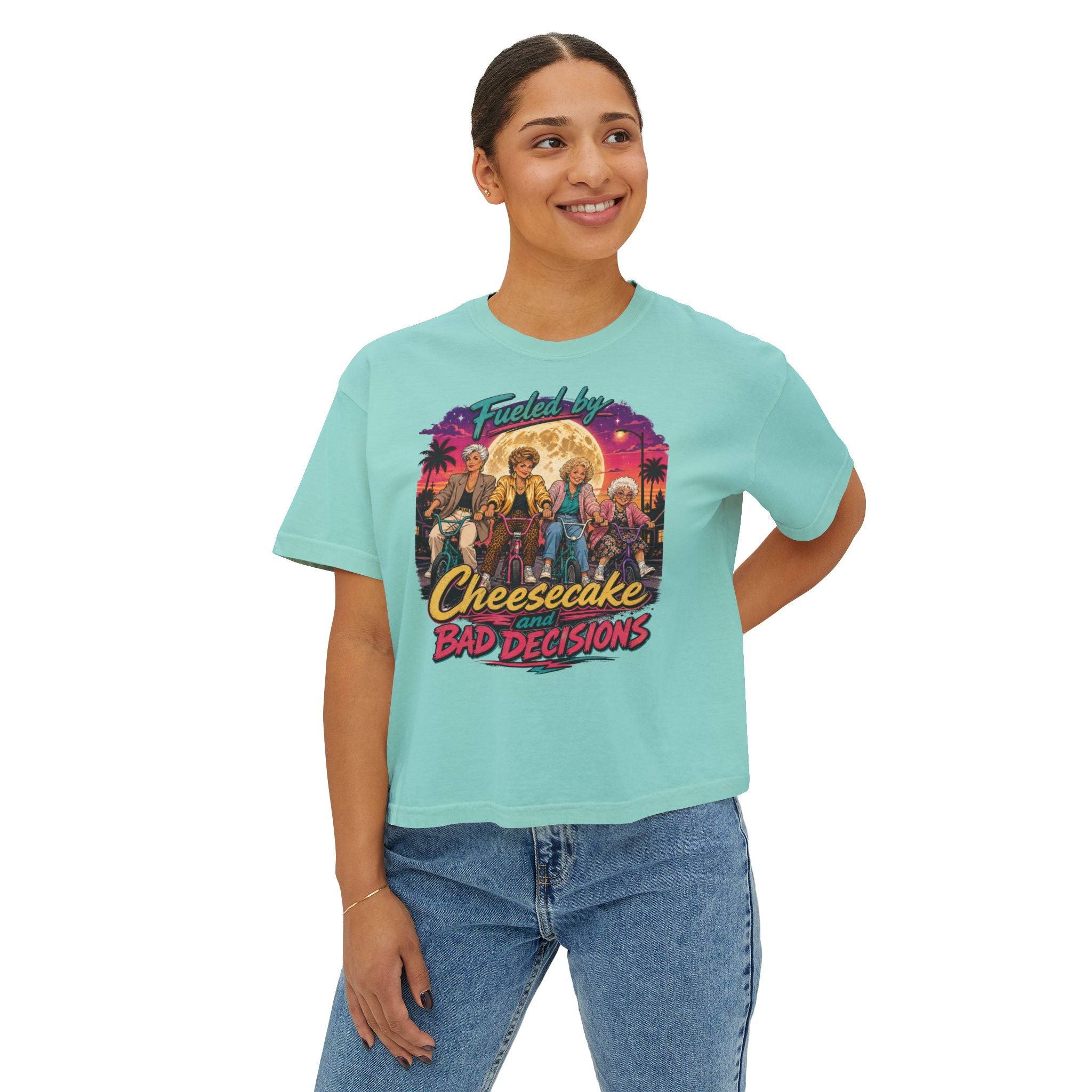 Women's Boxy Tee Cheesecake and Bad Decisions