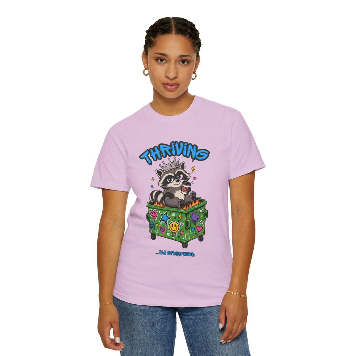 Thriving Raccoon Graphic Tee