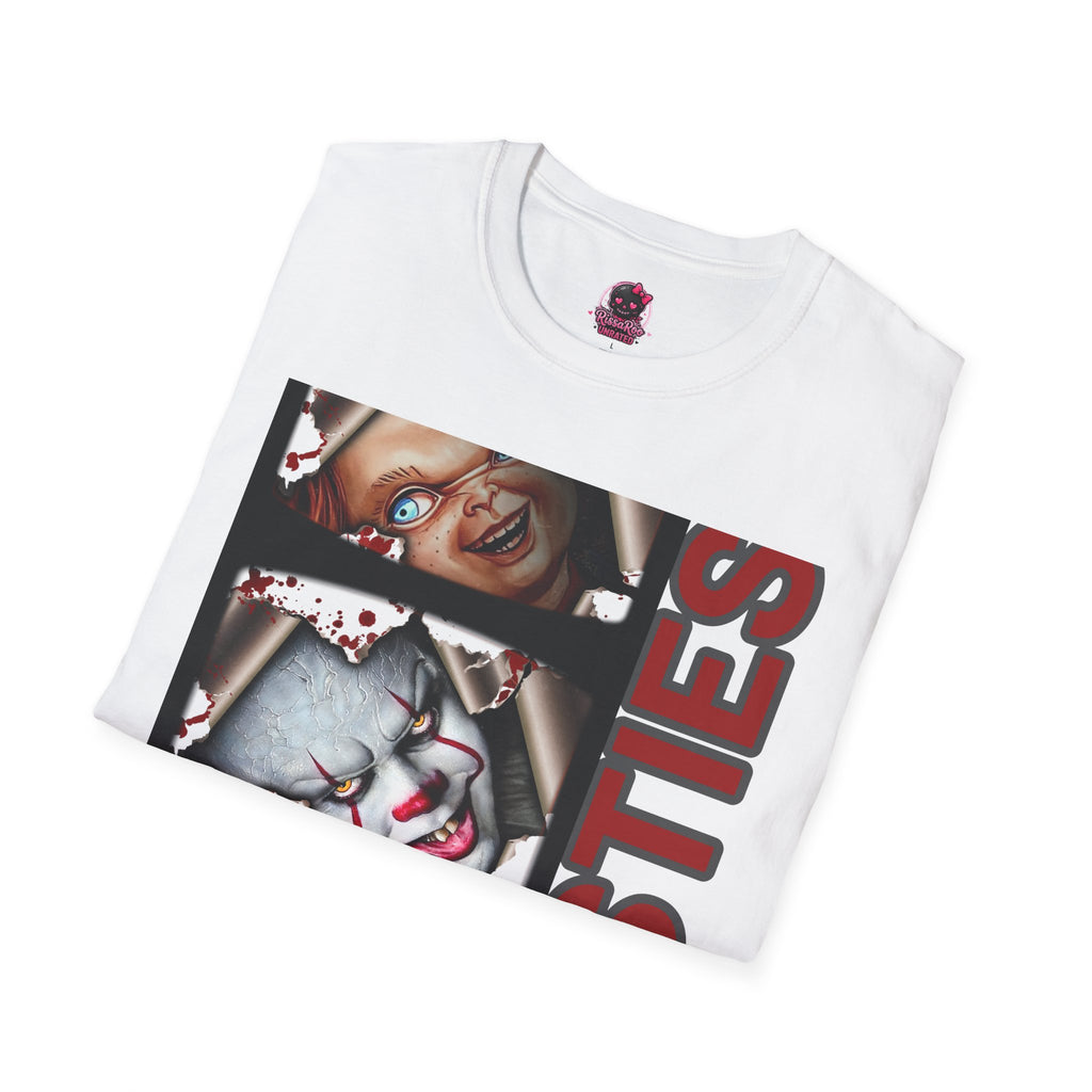 Horror Besties T‑Shirt — Creepy Faces Graphic Tee