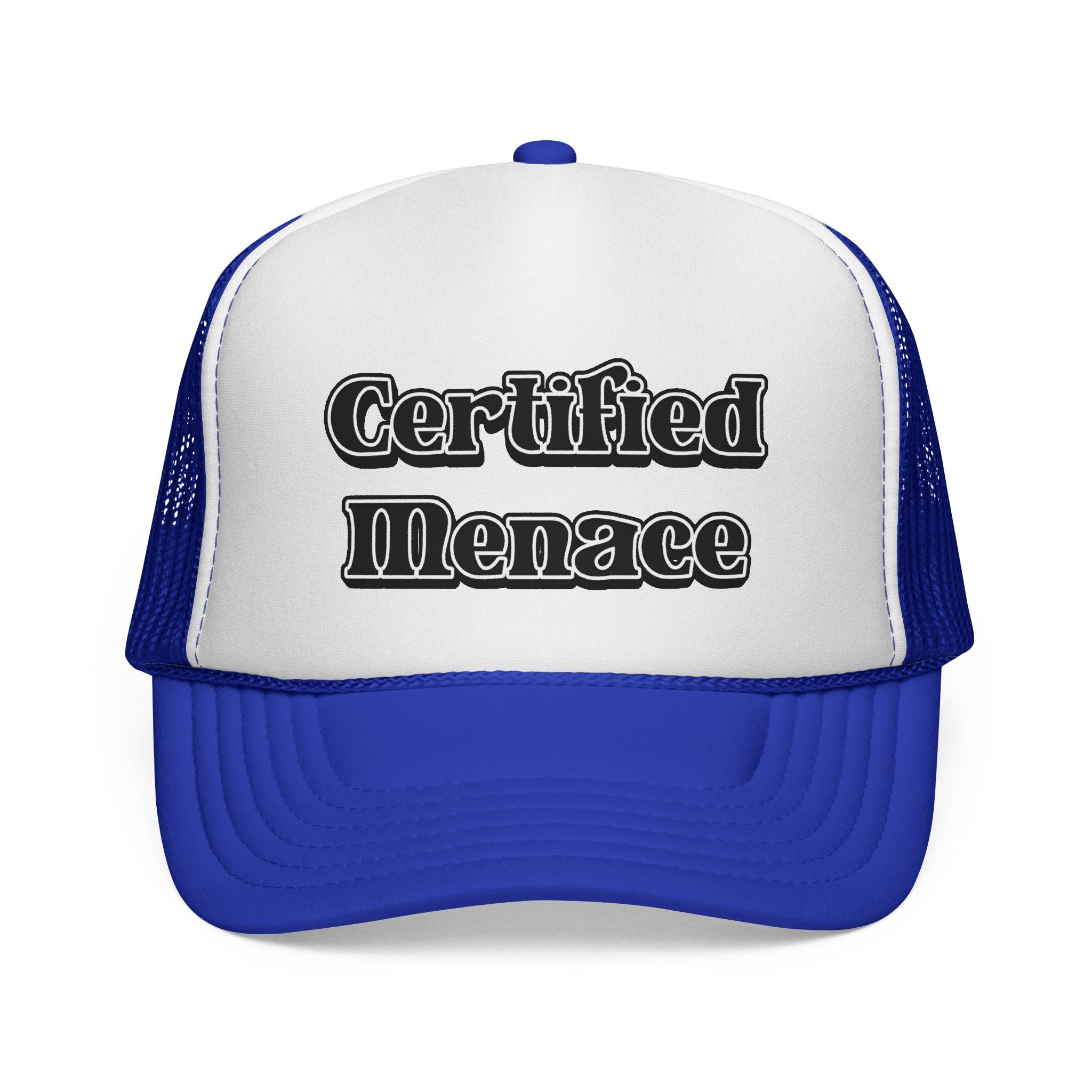 Certified Menace Trucker Cap - Black and White
