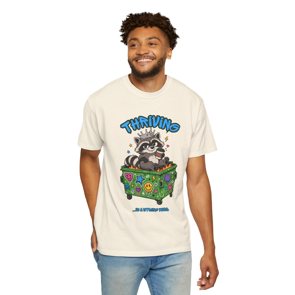 Thriving Raccoon Graphic Tee