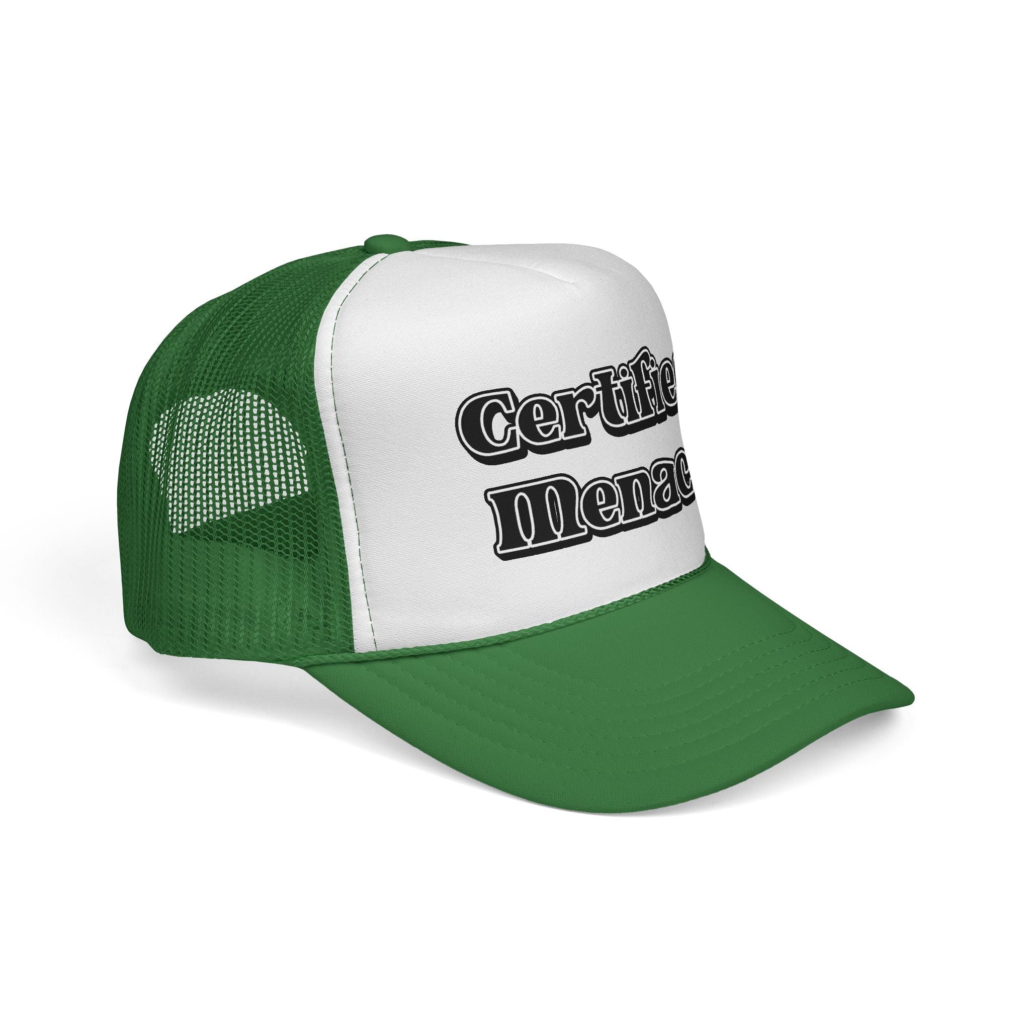 Certified Menace Trucker Cap - Black and White