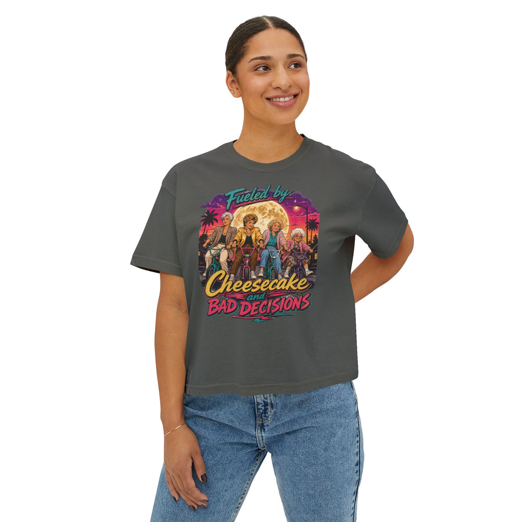 Women's Boxy Tee Cheesecake and Bad Decisions
