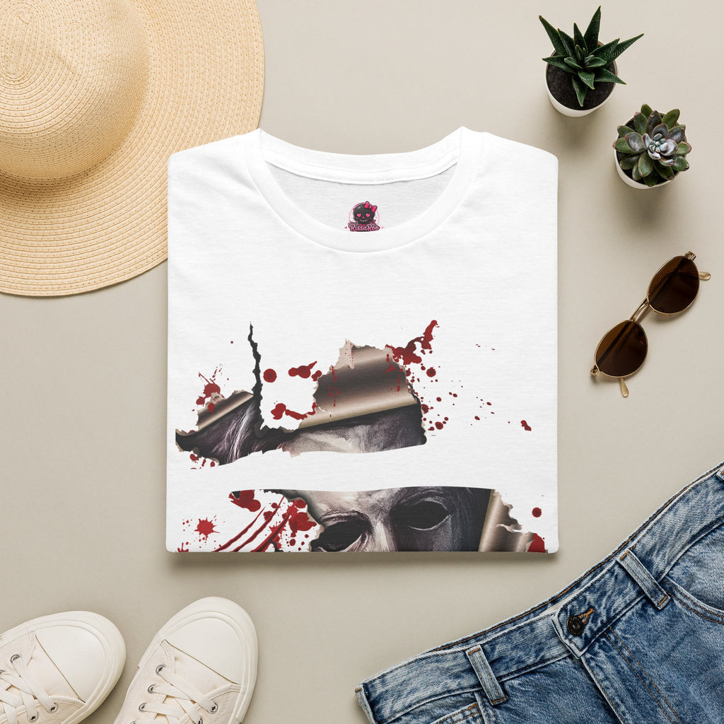 Horror Graphic T-Shirt — ' Emotional Support Slasher' Blood-Splatter Tee