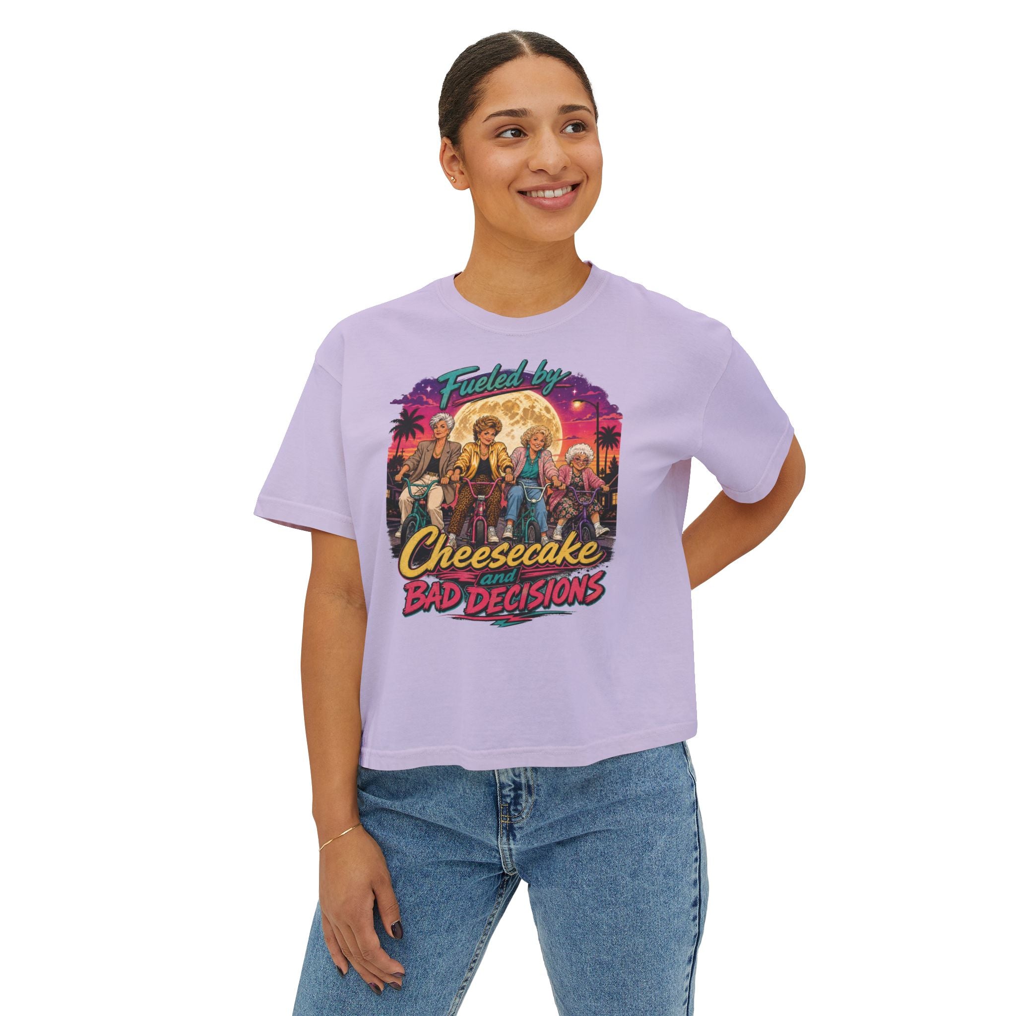 Women's Boxy Tee Cheesecake and Bad Decisions