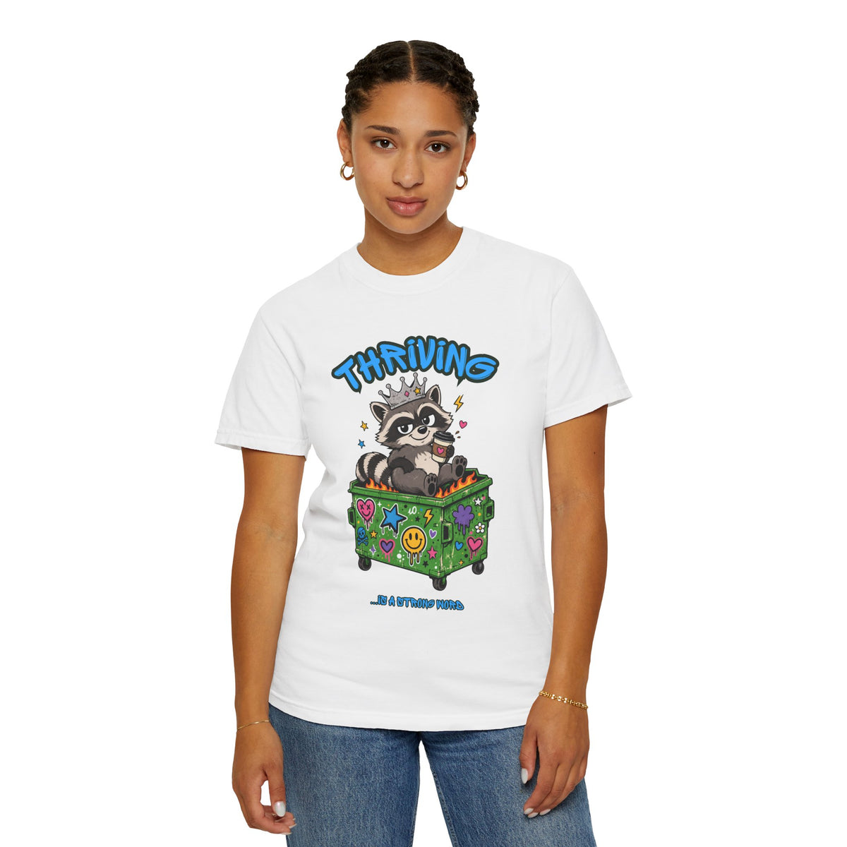 Thriving Raccoon Graphic Tee