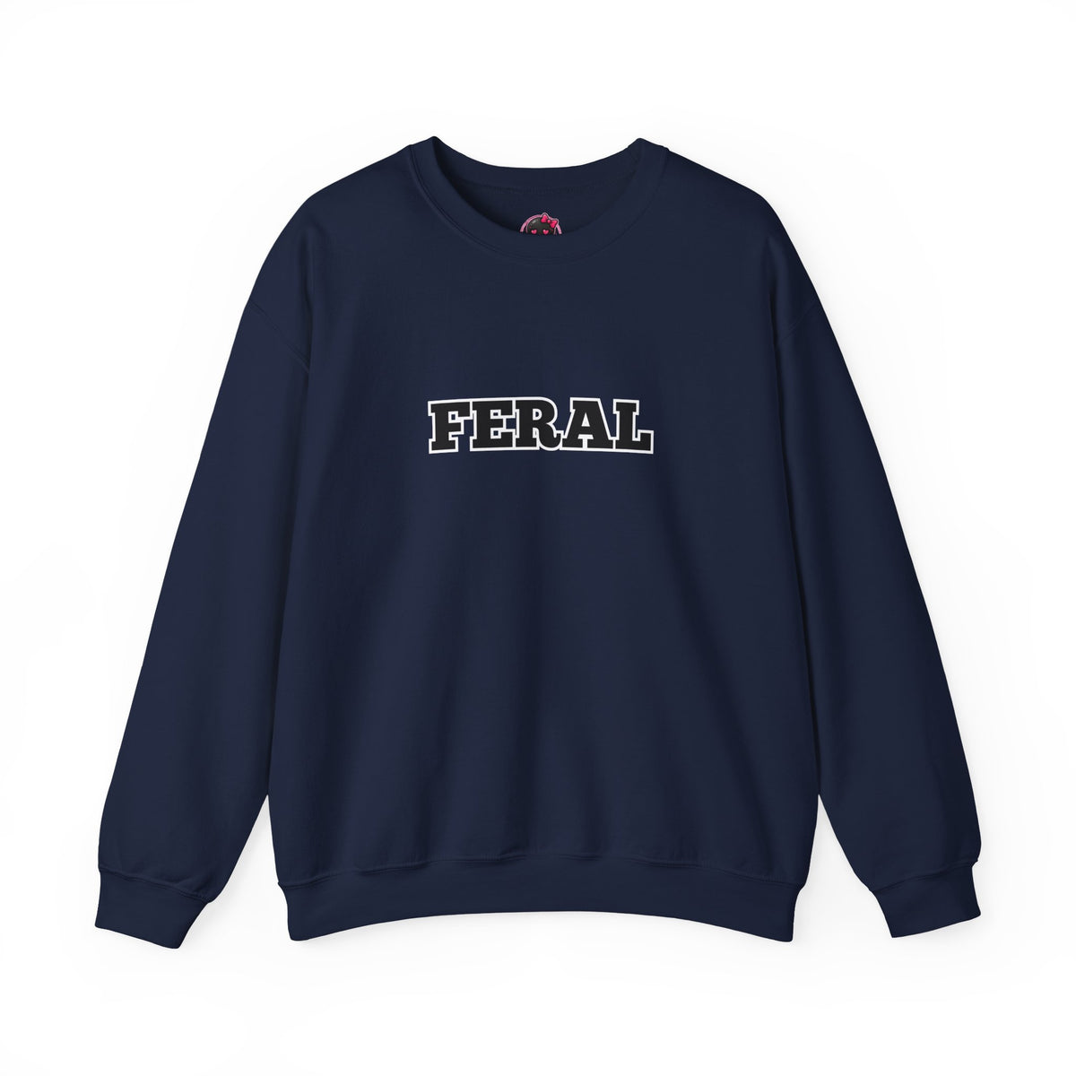 Feral Crewneck Sweatshirt – Bold Text Graphic Pullover