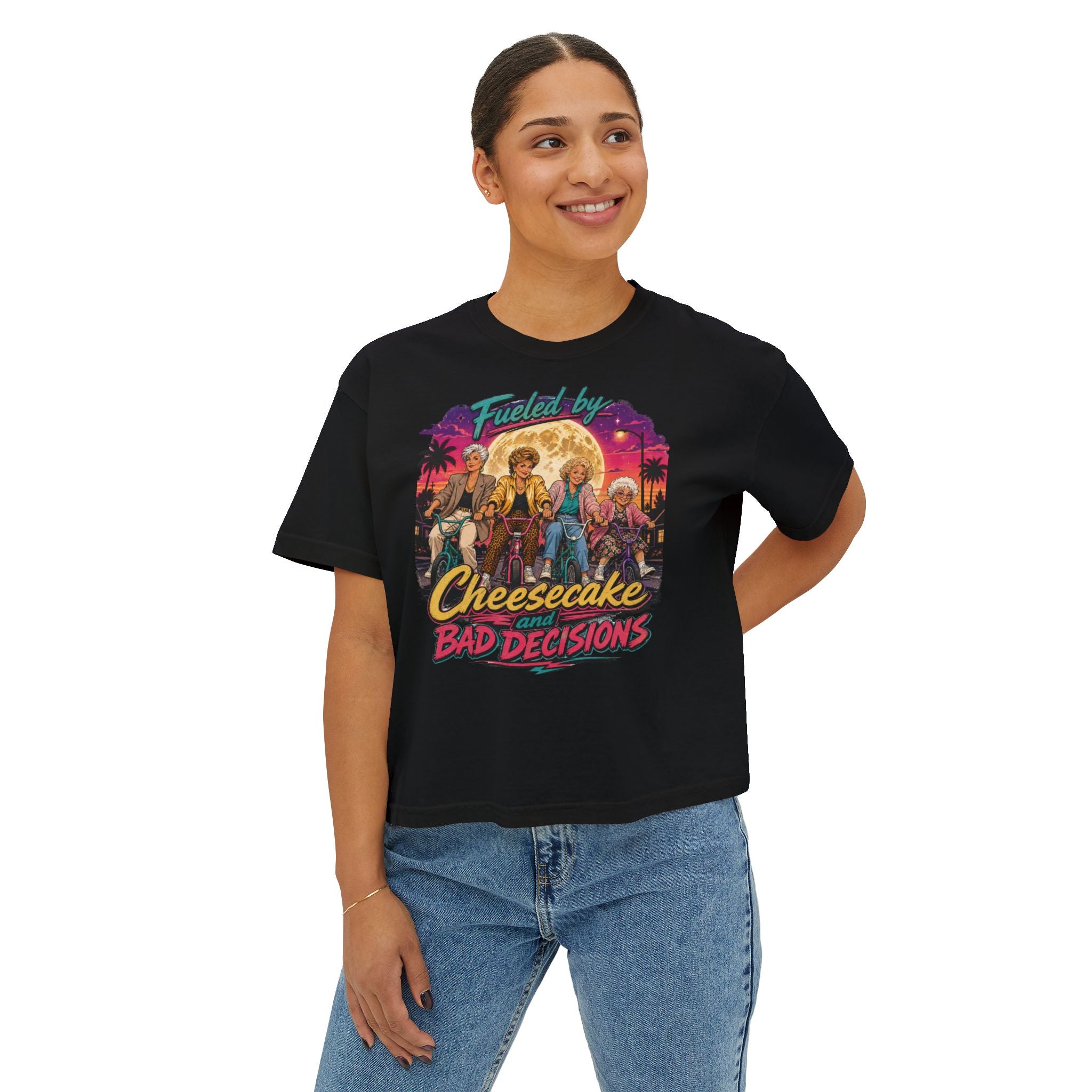Women's Boxy Tee Cheesecake and Bad Decisions