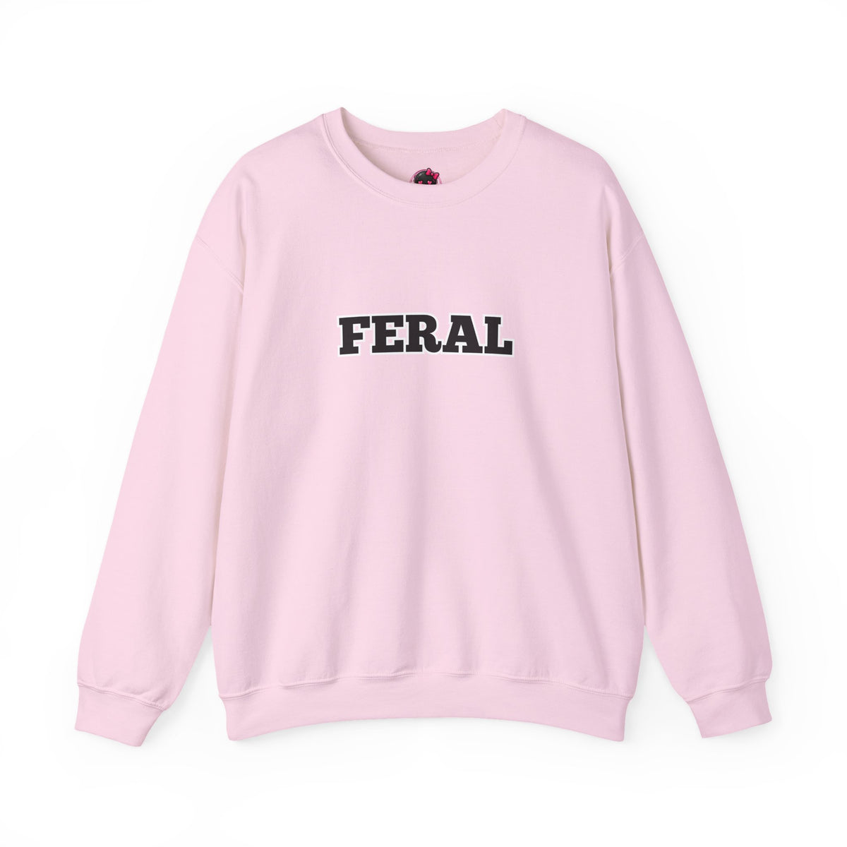 Feral Crewneck Sweatshirt – Bold Text Graphic Pullover