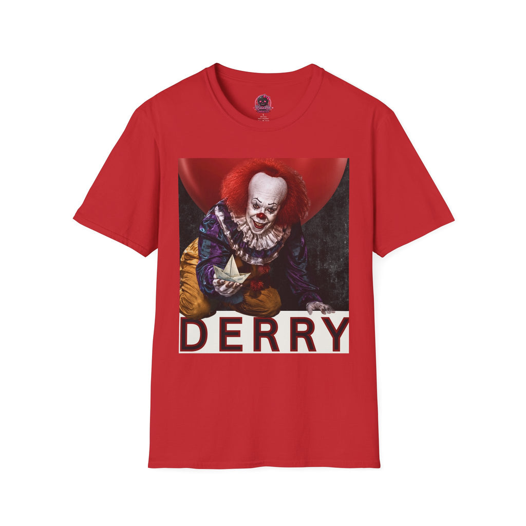 Horror Clown Graphic T-Shirt — DERRY Scary Movie Tee