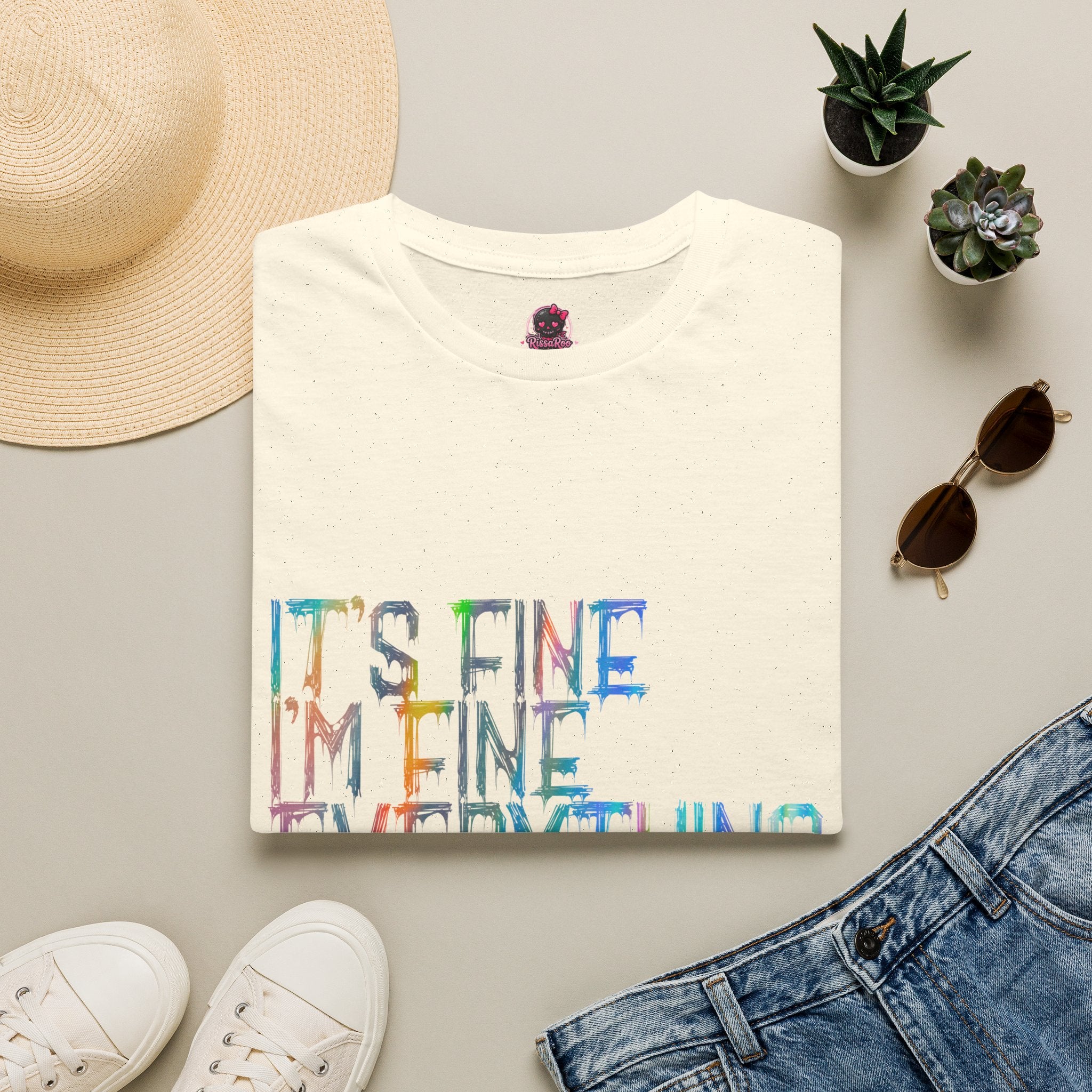 I'm Fine, It's Fine - Drip Color T-Shirt