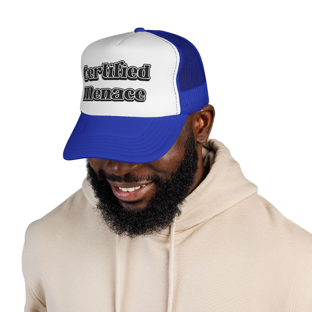 Certified Menace Trucker Cap - Black and White