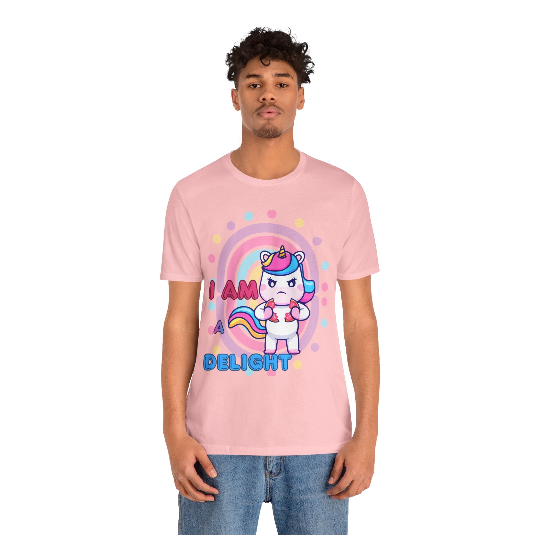 I Am A Delight Unicorn Tee — Cute Funny Rainbow Graphic T-Shirt