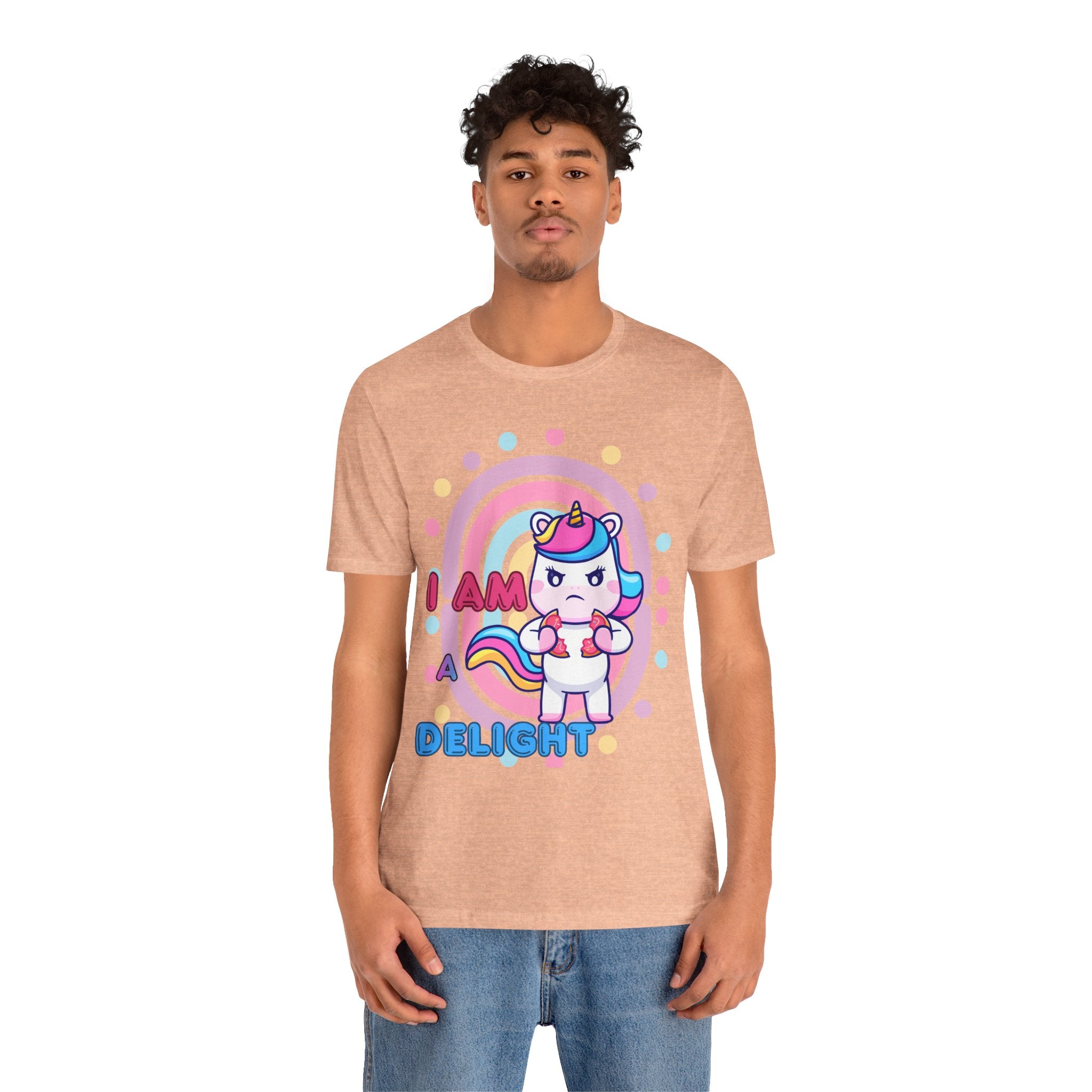 I Am A Delight Unicorn Tee — Cute Funny Rainbow Graphic T-Shirt