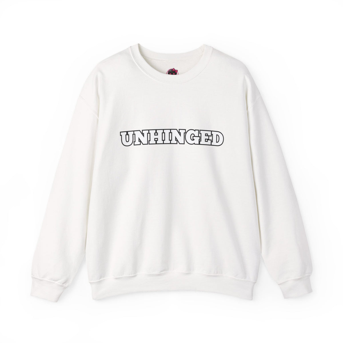 Unhinged Graphic Sweatshirt – Minimal Retro Lettering Crewneck