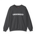 Unhinged Graphic Sweatshirt – Minimal Retro Lettering Crewneck
