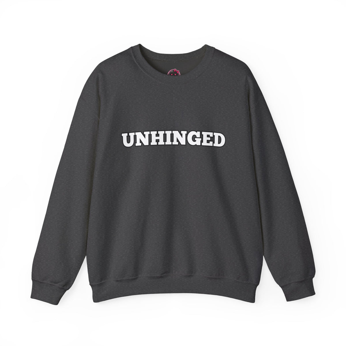 Unhinged Graphic Sweatshirt – Minimal Retro Lettering Crewneck