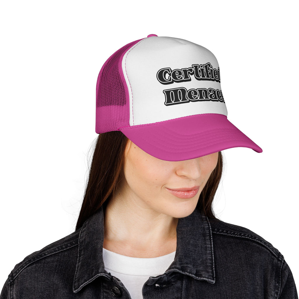 Certified Menace Trucker Cap - Black and White