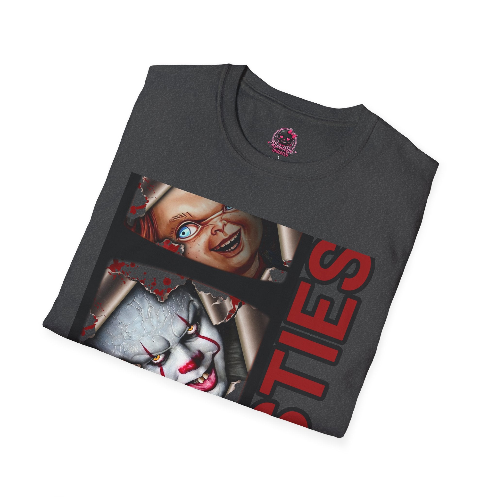 Horror Besties T‑Shirt — Creepy Faces Graphic Tee