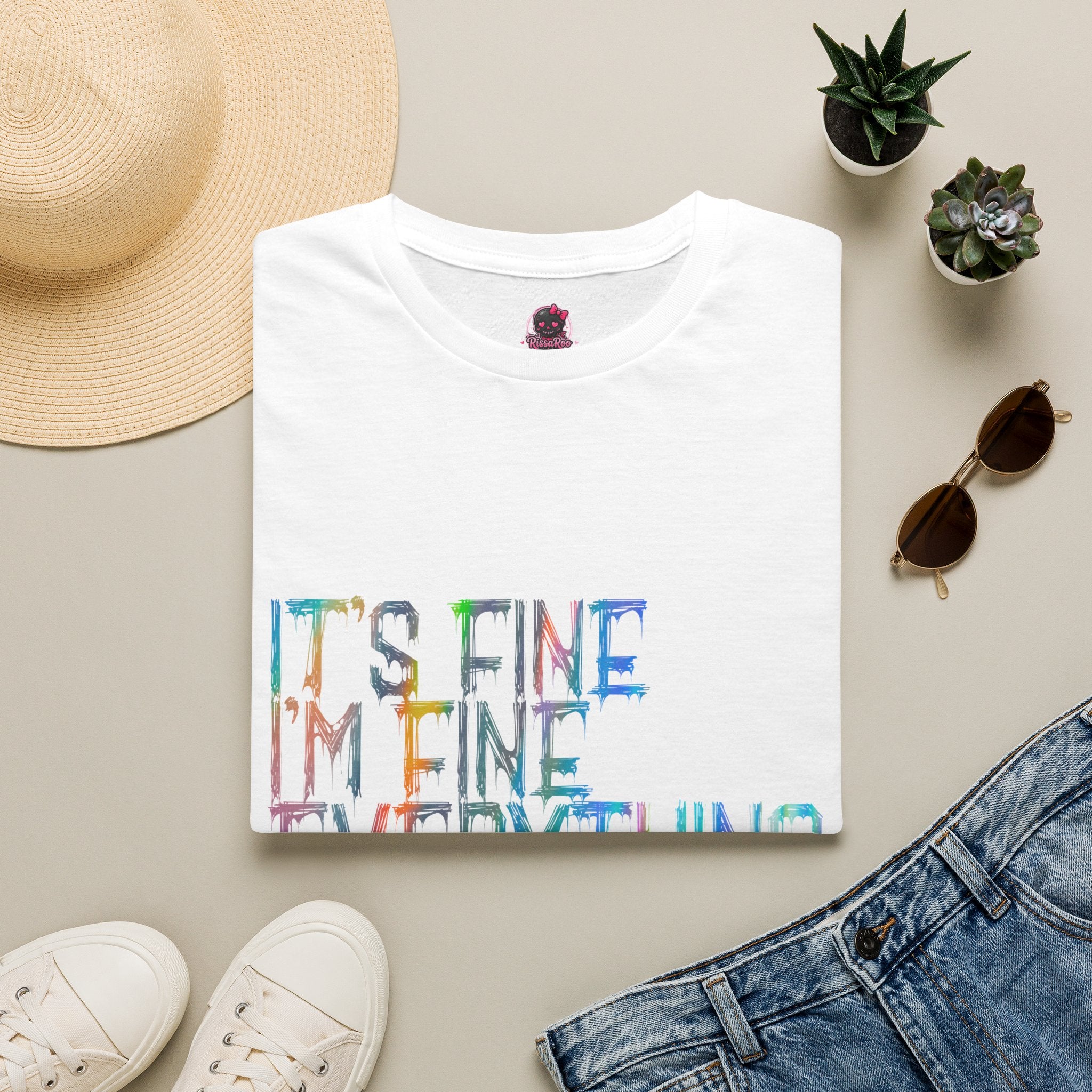 I'm Fine, It's Fine - Drip Color T-Shirt