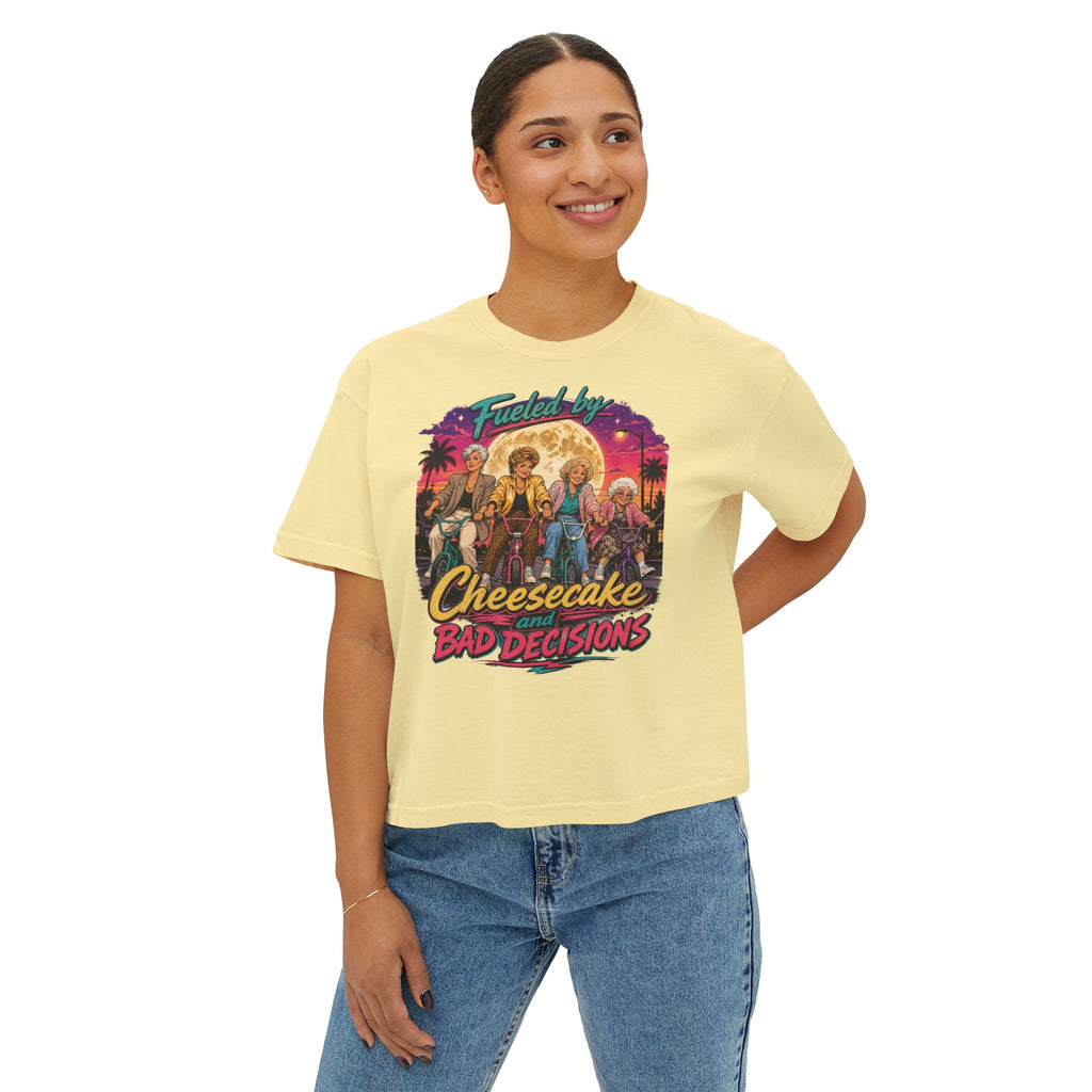 Women's Boxy Tee Cheesecake and Bad Decisions