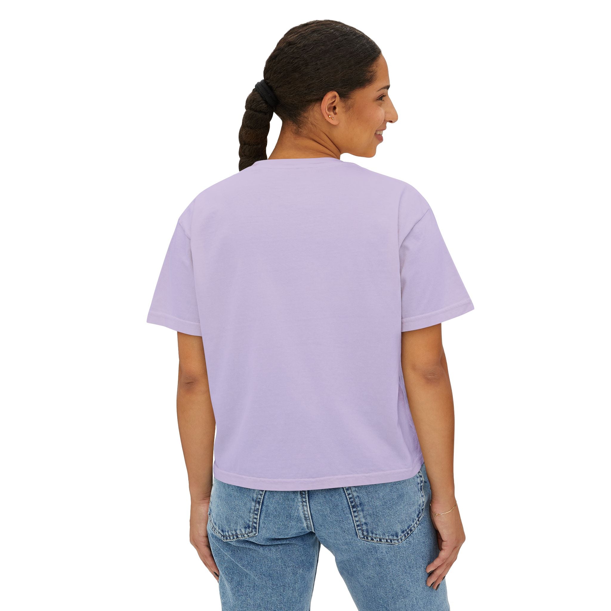 I Am Delight Unicorn Boxy Tee — Cute Rainbow Graphic Women’s Shirt