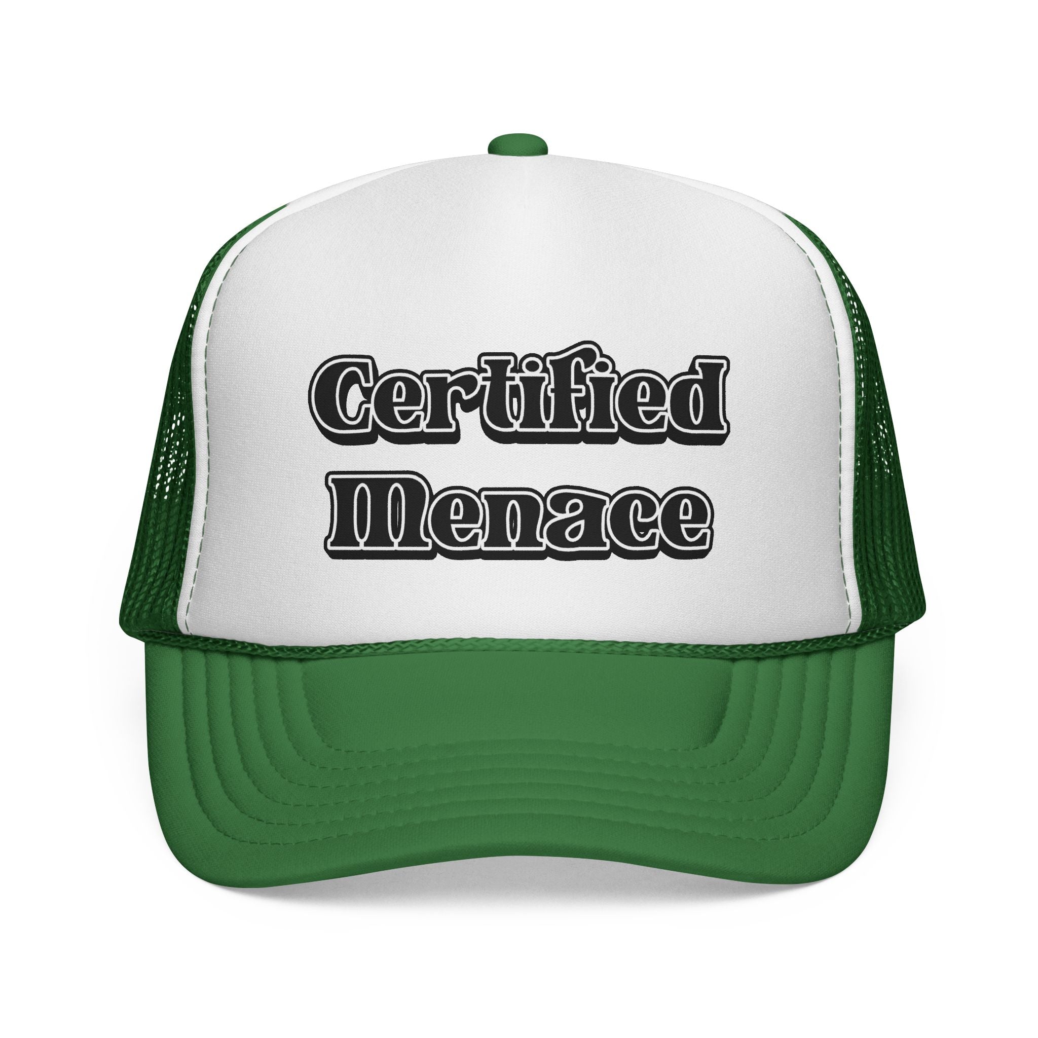 Certified Menace Trucker Cap - Black and White