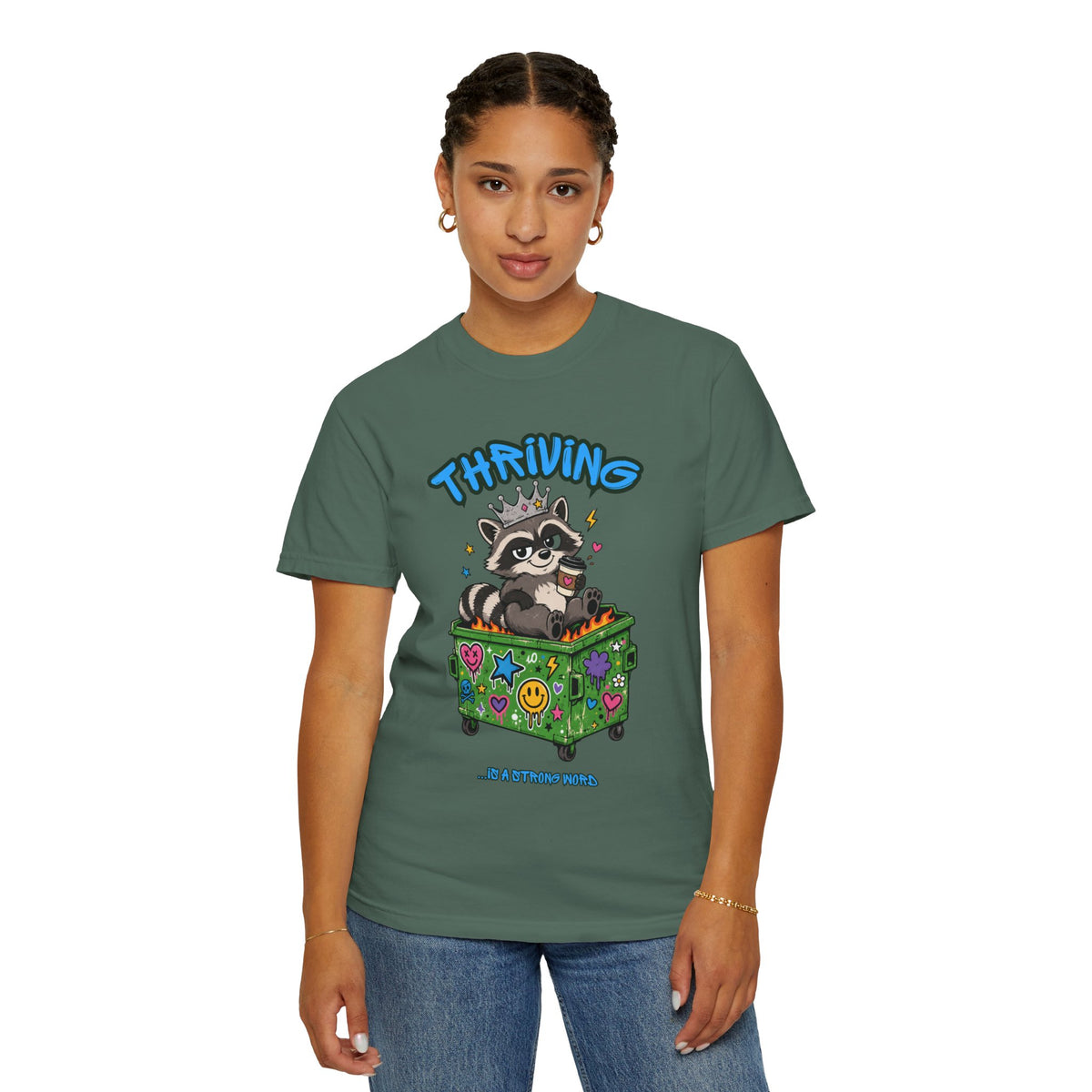 Thriving Raccoon Graphic Tee