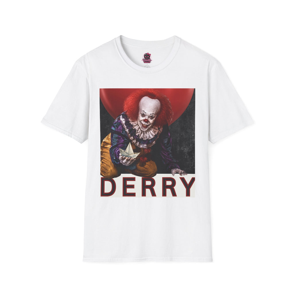 Horror Clown Graphic T-Shirt — DERRY Scary Movie Tee