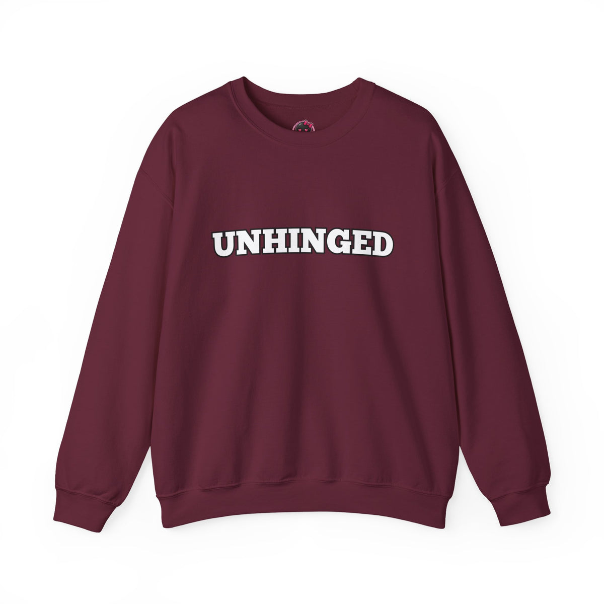 Unhinged Graphic Sweatshirt – Minimal Retro Lettering Crewneck