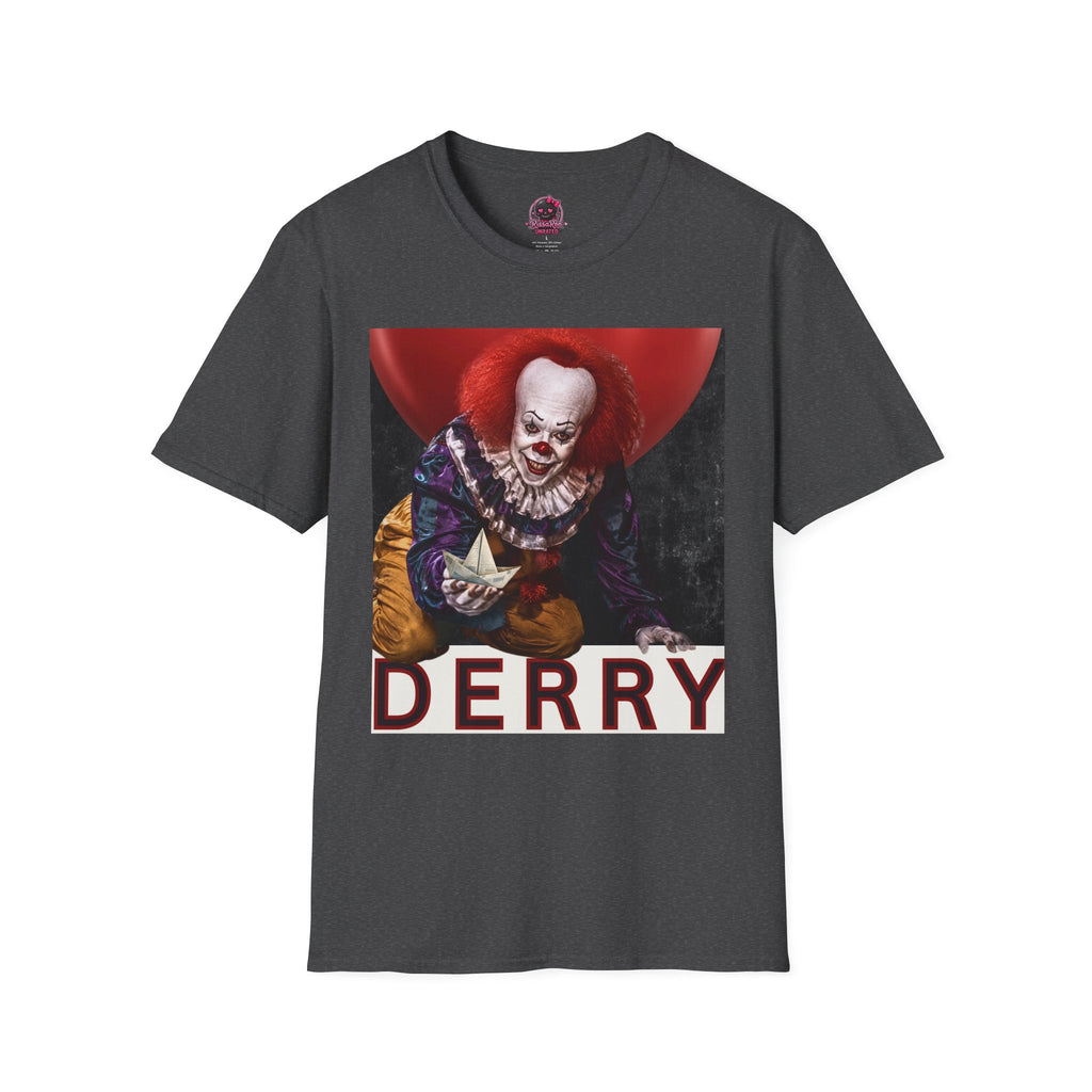 Horror Clown Graphic T-Shirt — DERRY Scary Movie Tee