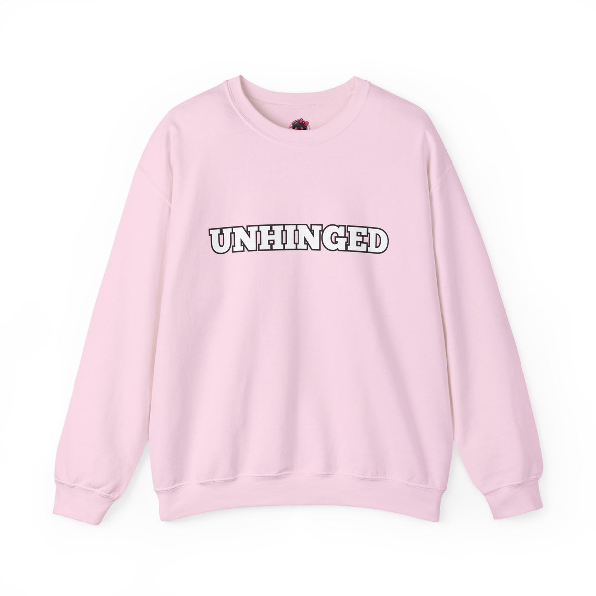 Unhinged Graphic Sweatshirt – Minimal Retro Lettering Crewneck