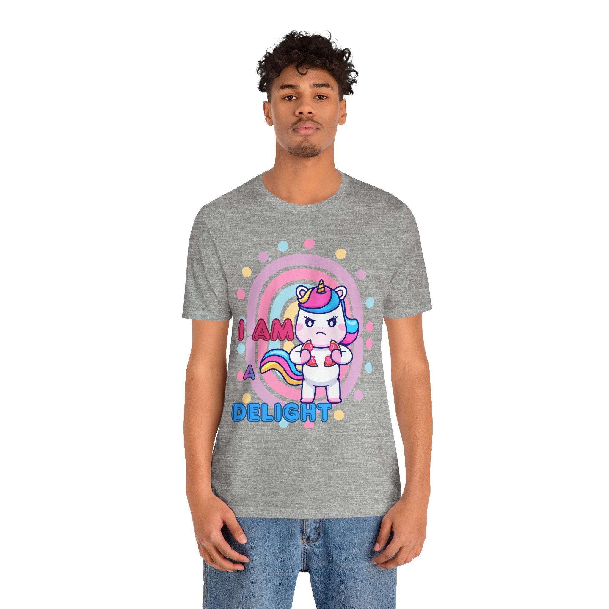 I Am A Delight Unicorn Tee — Cute Funny Rainbow Graphic T-Shirt