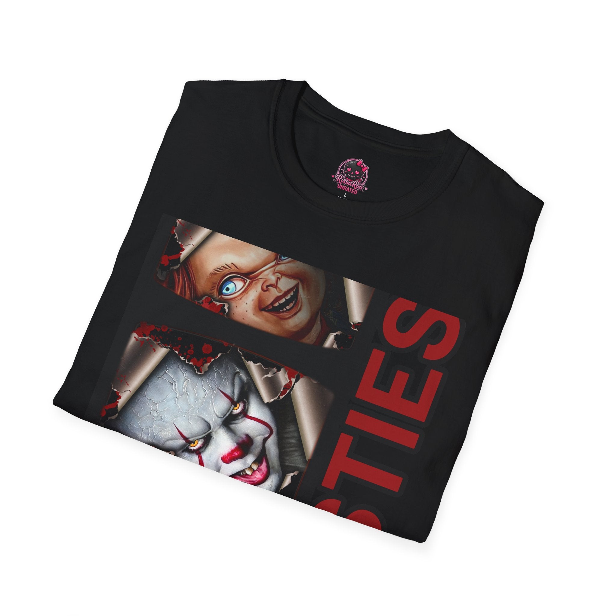 Horror Besties T‑Shirt — Creepy Faces Graphic Tee