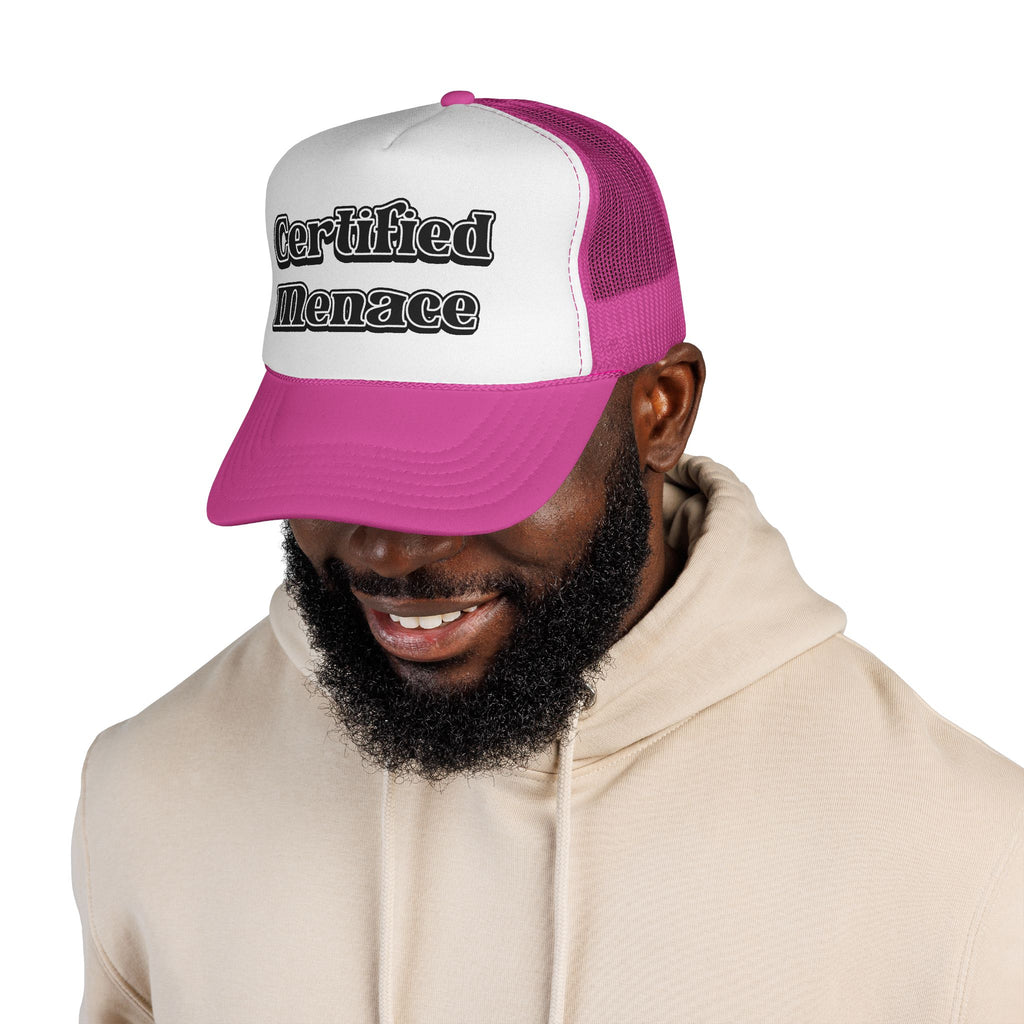 Certified Menace Trucker Cap - Black and White