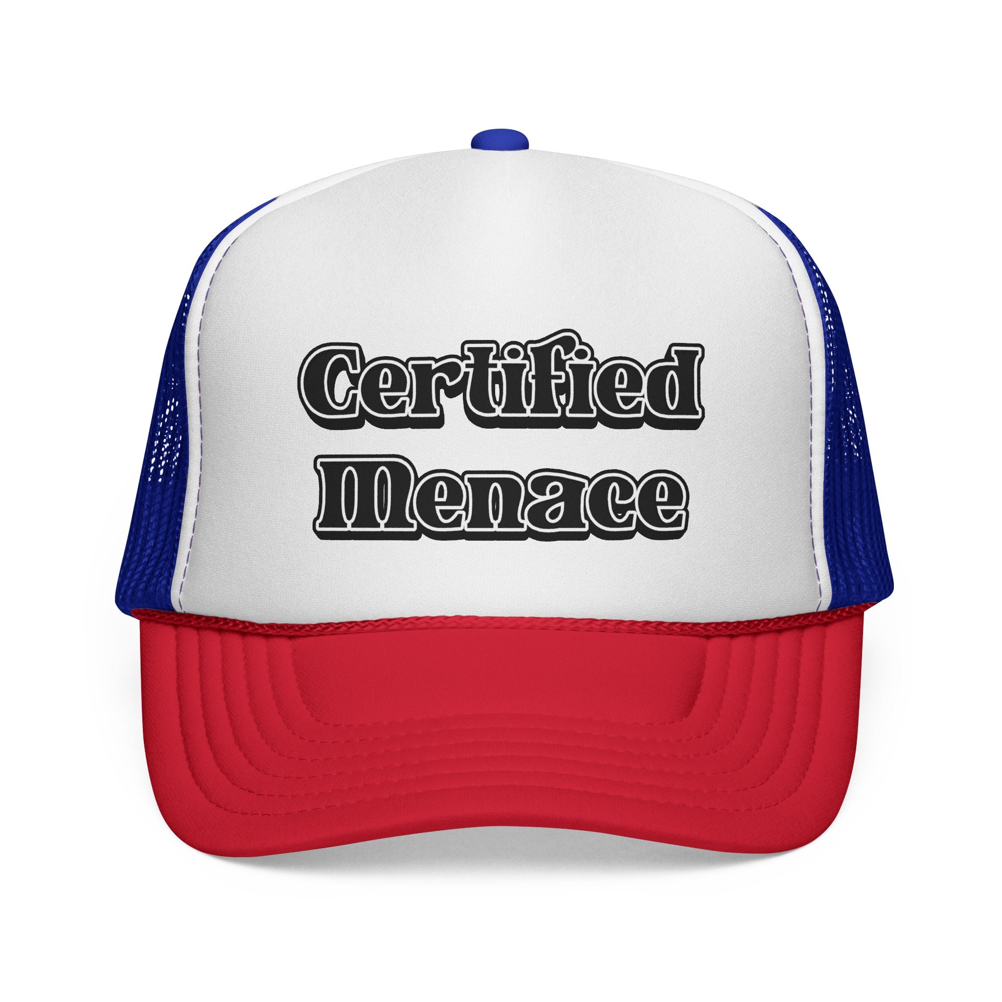 Certified Menace Trucker Cap - Black and White