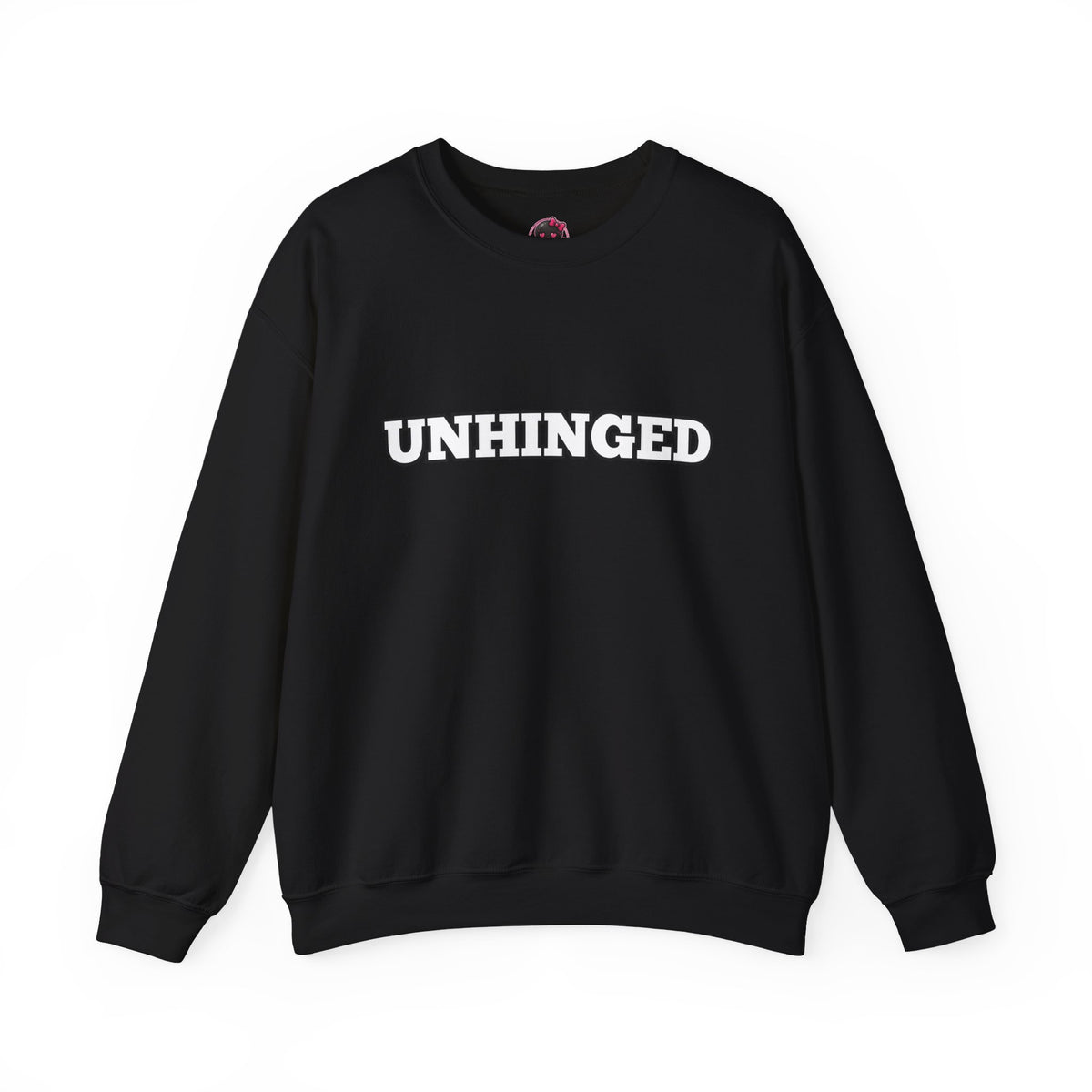 Unhinged Graphic Sweatshirt – Minimal Retro Lettering Crewneck