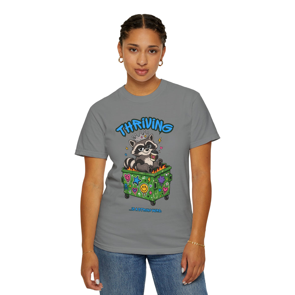 Thriving Raccoon Graphic Tee