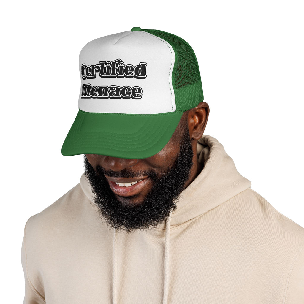 Certified Menace Trucker Cap - Black and White